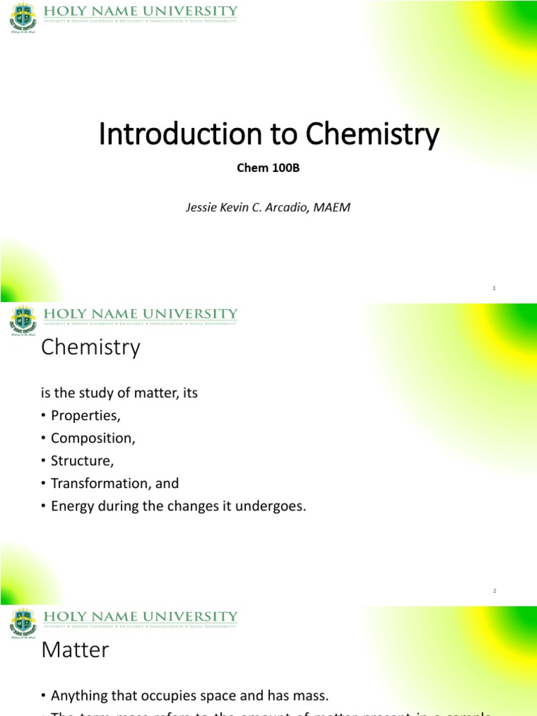 Introduction to Chemistry Concepts | PDF | Matter | Chemical Substances