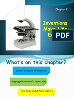 Chapter 6 Inventions Make Life Easier REPORT