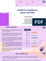 COVID-19, Healthcare Sector and India: Group 8 (SECTION D)