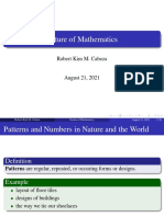 Nature of Mathematics: Robert Kim M. Cabeza