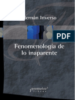 Portadas - Fenomenologia de Lo Inaparente