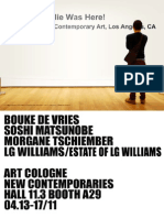SUPER WINDOW PROJECT / LG Williams @ ART COLOGNE HALL 11.3 BOOTH A29