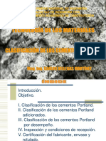 Semana 5 - Aglomerantes - Clasificación y Tipos de Cementos Portland