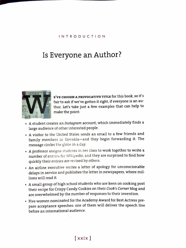 Introduction - Is Everyone An Author (Eaa) | PDF | Internet | Communication