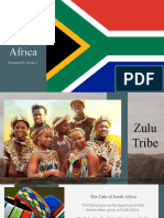 Zulu Tribe of South Africa: Presented By: Group 3