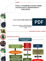 Elementos y Consideraciones Sobre Epizootiologías Artropodos y Parasitos1