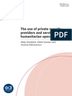 The Use of Private Security Providers and Services in Humanitarian Operations