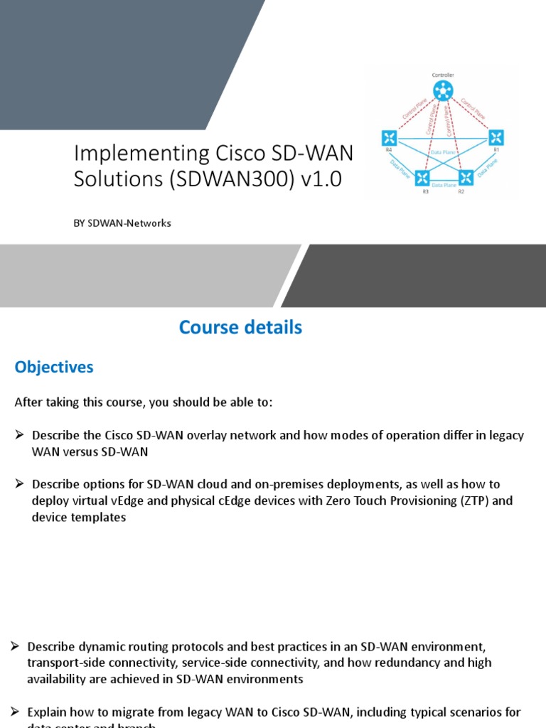 Cisco SD-WAN Implementation Guide | PDF | Transport Layer Security ...