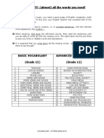 Vocab Advanced 2010