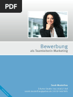 Beispiel 4 Musterlebenslauf Teamleiterin Marketing