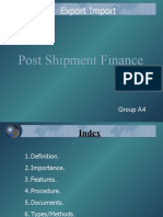 Export Import: Post Shipment Finance