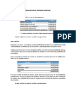 Casos prácticos de constitución y aportaciones de Sociedades Anónimas