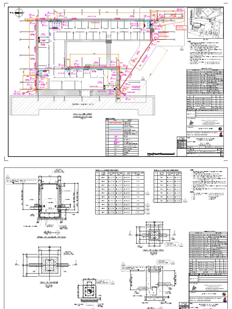 Knpc-Tcf-Cs-Gc-Lyd-0002 (Rev. - D) Drainage Layout & Details | PDF