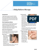 Acupressure To Help Relieve Hiccups