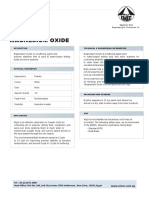 Magnesium Oxide: Product Data Sheet (PDS)