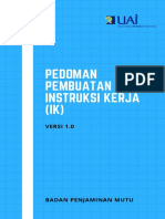 Pedoman Pembuatan Instruksi Kerja IK 2019