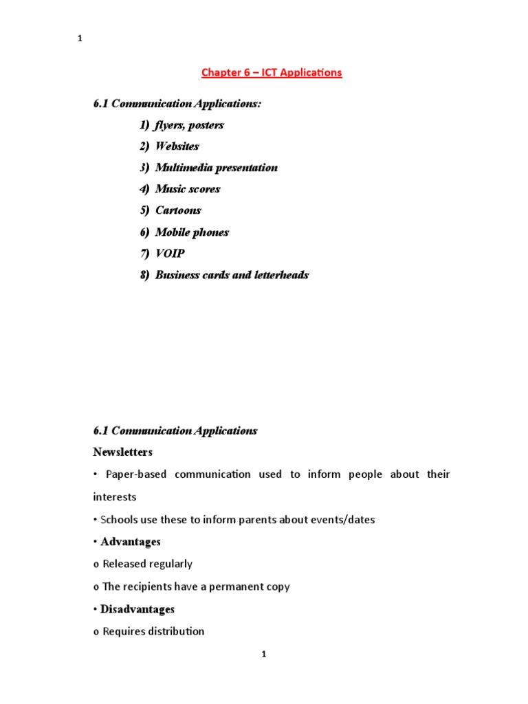 Overview of Communication Applications | PDF | Internet | Voice Over Ip