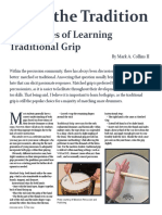 Advantages of Learning Traditional Grip: by Mark A. Collins II