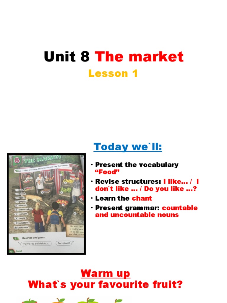 Unit 8 Lesson 1 | PDF | Wellness
