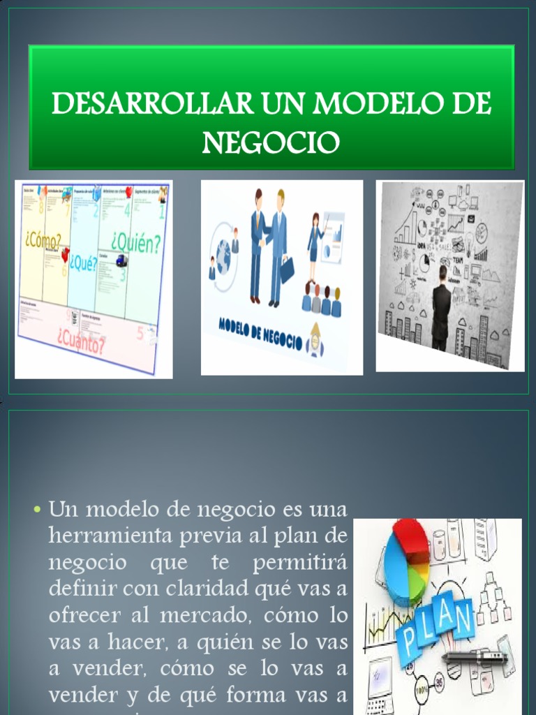 Desarrollar Un Modelo de Negocio | PDF | Crecimiento personal y ...