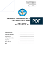 RPP 1 Lembar IPA Kelas 8 Semester 1 (Gurusekali.com)