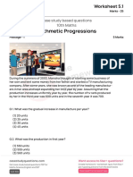 (Worksheet 5.1) - (Arithmetic Progressions)