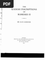 Download GARDINER Alan - The Kadesh Inscriptions of Ramesses II by Samara Dyva SN52370380 doc pdf
