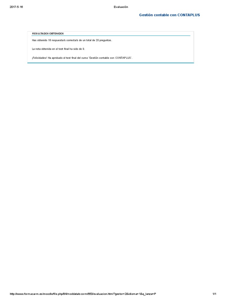 Gestión contable con Contaplus | PDF