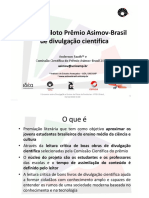 Prêmio Asimov-Brasil promove leitura crítica de divulgação científica