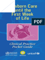 Newborn Care Until The First Week of Life