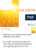 LUZ SOLAR - power point