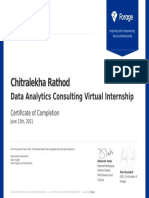 Inspiring future professionals through data analytics internship