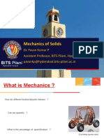 Mechanics of Solids: BITS Pilani