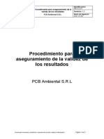 PROC 017 Procedimiento para Aseguramiento de La Validez de Los Resultados