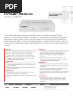 Fortigate 60E Series: Data Sheet