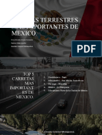 Las Vias Terrestres Mas Importantes de Mexico