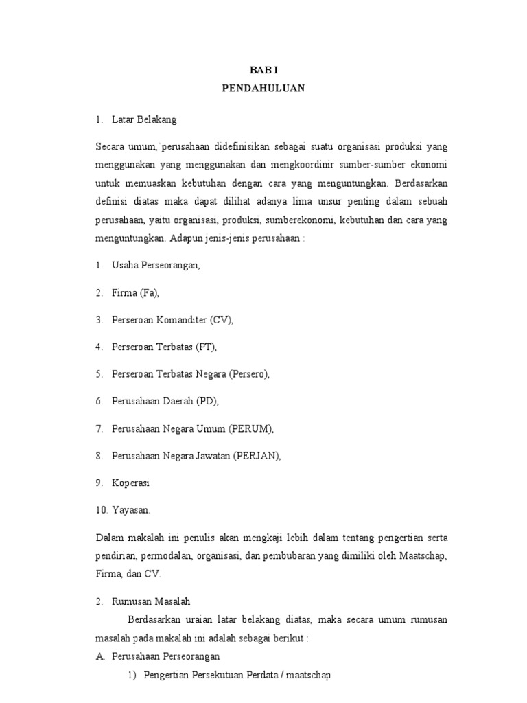 Makalah Hukum Perusahaan Final