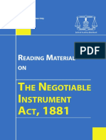 Negotiable Instrument Act