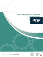 MSP Politica Nacional de Salud en El Trabajo 2019 2025