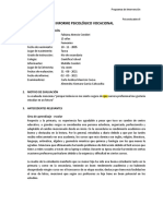 Informe Psicológico Vocacional - MAURICIO, Carla - GARCÍA, Almendra PDF