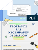 TEORIAS DE MASLOW EN RELACION AL ADULTO MAYOR