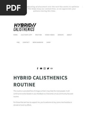 Hybrid calisthenics store