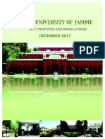 Cluster University of Jammu Statutes 23-02-2018
