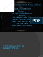 Comercializacion-de-Concentrados-LEGISLACION MINERA