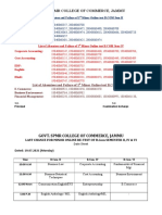 DATE SHEET AND ABSENTEE