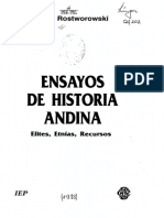 Ensayos de Historia Andina: María Rostworowski