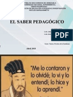 Saber Pedagogico Exposición