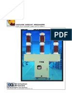 Vacuum Circuit Breakers: For Out-Door Use Upto 36Kv