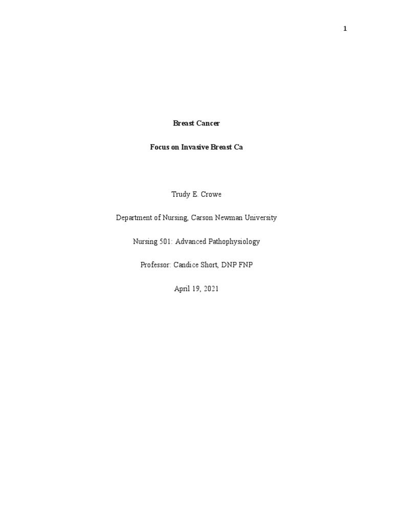 Breast Cancer Paper | PDF | Breast Cancer | Mammography