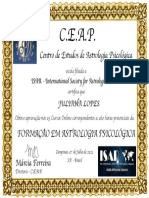 Diploma - Formação - Juliana Lopes